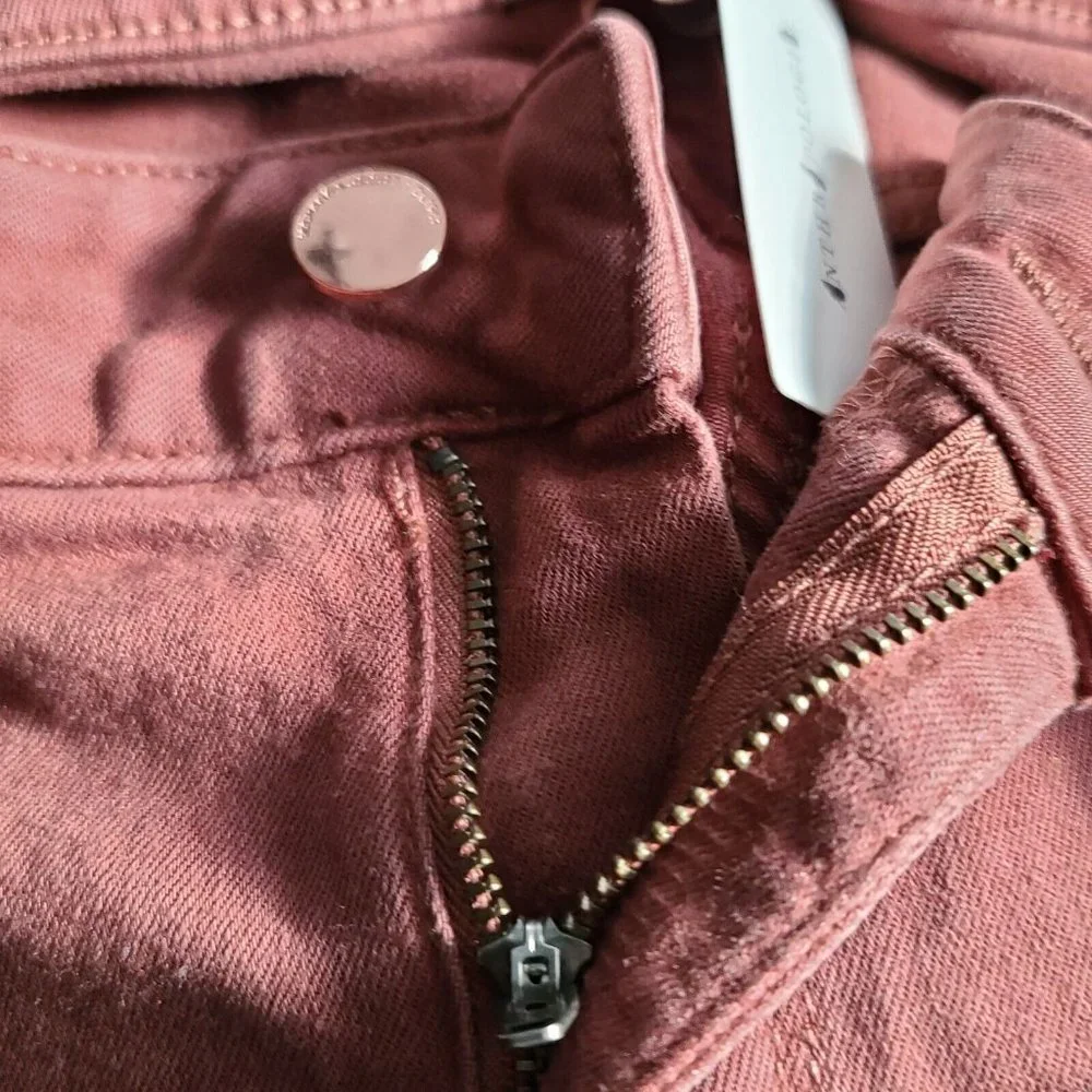 DL1961 X Marianna Hewitt Bridget Cropped High Rise Instasculpt Boot 18W Redwood - Picture 6 of 12